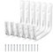 Pack of – 6 Jumbo Hook Set Garage Storage | 140 X 130mm Large Hooks for Hanging | White Metal Ladder Hooks for Shed Organiser, Garage Storage, Garden Tools, Bikes, Ladders