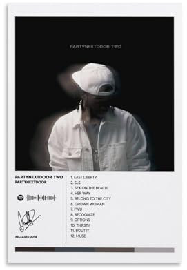 PARTYNEXTDOOR Album-Kunst-Leinwandposter – 30 x 45 cm – moderne Familienschlafzimmer-Dekoration