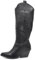 IF Fashion Stivali Cowboy Western Texani Scarpe da Donna A Punta Camperos LY80-12 Nero N.41