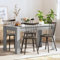 ShGaxin Esstisch Grau Sonoma 140x74,5x76 cm Holzwerkstoff, Esszimmertisch, Baumkantentisch, Dining Tables, Esszimmermöbel, Küchentisch - 815199
