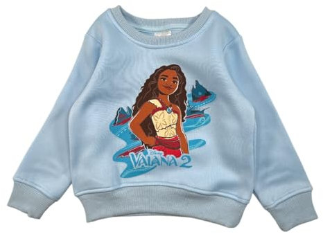 Vaiana-Sweatshirt, Bequeme und stilvolle Kleidung, von Vaiana inspiriertes Design, ideal für Kinder, Blau, 3 Jahre
