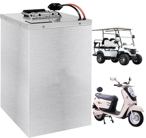 FREEDOH Batterie de Moto 48V, Batterie au Lithium 60V, Batterie de Remplacement 72V 40Ah, 52Ah, 60Ah, 75Ah, 100Ah avec Chargeur pour Moteur de Tricycle à cyclomoteur 0-7 200W,72v52ah