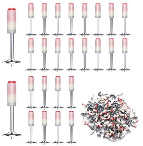 WIRSHO 300 Stück Runde Nägel für Nagelpistole 7,3 mm Mini Stahlnägel Nail Gun Stahlstifte für Betonwände, Dachpappen, Round nägel zur Befestigung Installieren und Reparatur