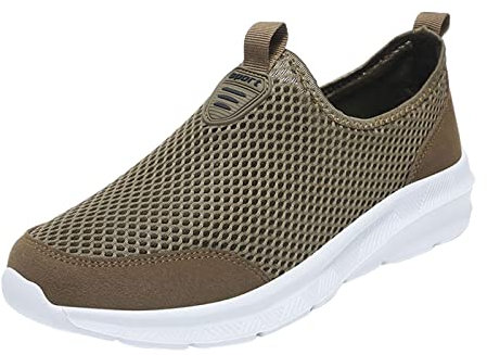 Genérico Zapatillas de Deporte Hombre Correr Trabajar Baratas Calzado Casual cómodas Casuales sin Cordones Trail Running Ligeras Fitness Zapatos Flexibles