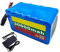 Batterie de vélo électrique 24 V 30 Ah 7S4P avec BMS et chargeur pour moteur électrique 50 W 350 W 400 W 500 W XT60