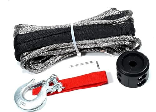 CYMMIYT Cuerda de Tracción Winch Rope Tow Strap Winch Line Cable Rope(6mm)