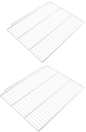 LABRIMP 2pcs Refrigerator Shelf Divider Panels Heavy-duty Wire Mesh Organizer for Freezer and Fridge Cabinet Storage Metal Construction with Airflow Design for Maximized Space and