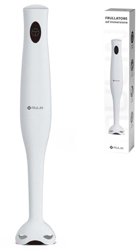 MULIN Frullatore a Immersione 400W, Potente e Leggero con Design Smontabile e Anti-Schizzo, per Cucina, Vellutate, Frullati e Salse, Ideale per Appassionati di Cucina