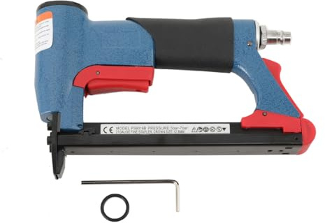 Druckluft Tacker, 125 Pcs Kapazität 1,57-6,3 Nagellänge, Druckluftnagler für Möbelbau Autodekoration Innendekoration, Holzbearbeitung Heimwerkerbedarf, Pneumatische Druckluftnagler 4-16mm