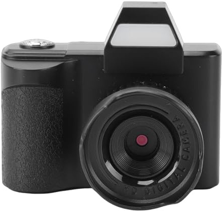 Plyisty Small Digital Camera, 1080P HD Video Recording 1.3 Inch Screen with 5 Fun Filters and Flash, Built in 64GB Memory Card and Type C Port, for Travel Photography
