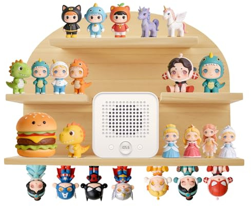 Nastopee to-nie Regal, Bogenform Aufbewahrung Regale für 45, Magnetisches to-niebox Regal für to-nie Box und Figuren, Wand to-nieregal Holz Für Jungen & Mädchen