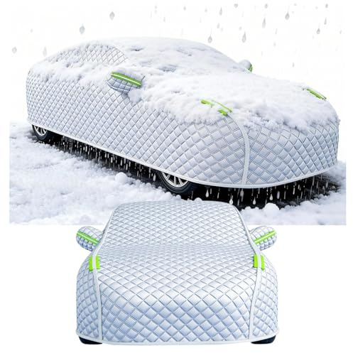 Auto Abdeckplane Winter für Trabant P 601 Hagelschutzplane Autoabdeckung,Abdeckung Vollgarage Wasserdicht Staubdicht Schneeschutz Robust,Silber