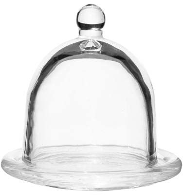 Générique Cloche ET Socle en Verre 9CM Beurrier