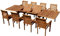 ALEOS. Teak Gartengarnitur Gartenset Sitzgruppe Ausziehtisch Tobago 200-250-300x100 cm mit 8 Stapelsessel Alpen aus Teakholz Gartenmöbelset Esstischgruppe Sessel stapelbar