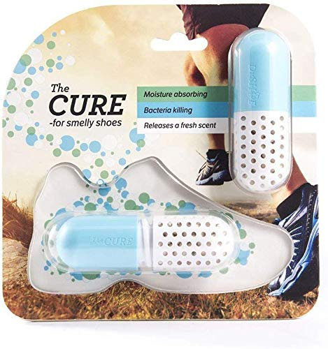 Schuh Deo - Geruchsneutralisierer - Antibakteriell - Trockenmittel - Geruchsentferner - Deodorant für Schuhe Schrank Sporttasche Koffer - Farbe Blau