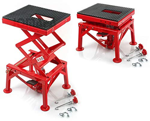 JOMAFA Elevador DE Motos HIDRÁULICO DE Tijera 135Kg con Plataforma para Motocicletas