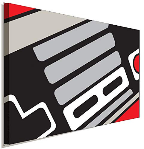 AK ART Nintendo Controller Leinwandbild Kunstdruck Wandbild Wanddeko Mehrfarbig (40 x 30 cm)