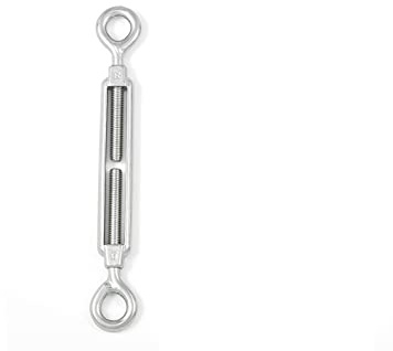 Tenditore a 2 occhi M8 mm. in acciaio Inox A4 - AISI 316
