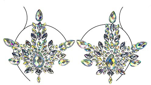 Strass Gesicht Edelsteine ??Körperschmuck Aufkleber Strass Tattoo Frauen BH Brust Pasteten Karneval Party Körper Aufkleber