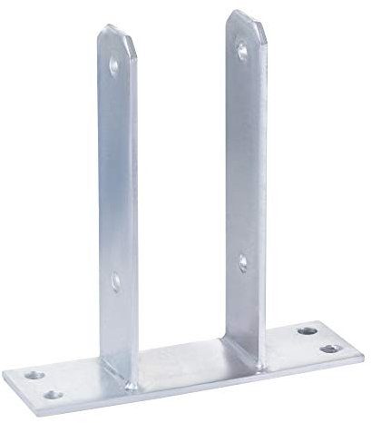 4 x U-PFOSTENTRÄGER 71 MM ANKER STAHL VERZINKT MATERIALSTÄRKE: 5 MM
