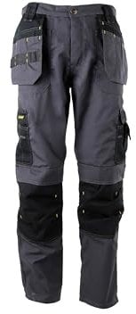 Stanley Mens Huntsville Grey Holster Trouser 32w 31l Work Utility Pants, Grey, 32W / 31L UK