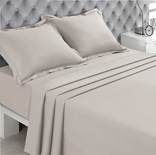 VISION - Bettlaken, Beige, 270 x 300 cm, 100 % Baumwolle