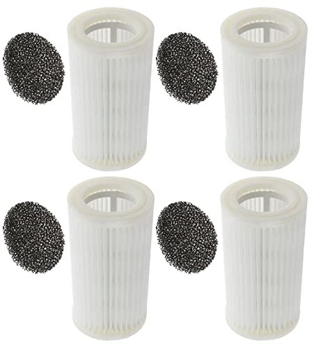 Filters for WHIRLWIND WR71 WR02001 WR03001 VX05001 35601699, for Hoover U76 Vacuum Cleaner, 4 Inlet Foam Filter, 4 Anti H12 Filter