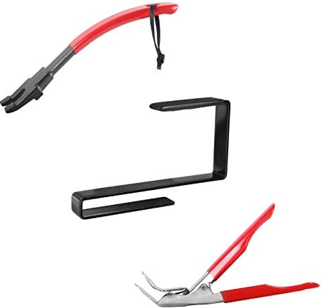 VANKEY Grill Grate Lifter Gripper kit (3 piece set) Perfect for Kamado Joe, Big Size Green Egg Primo Charcoal Grill BBQ Accessories, For Moving Cast Iron and Stainless Steel Grilling Nets