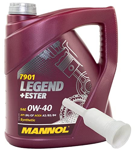 Motoröl Motor Öl vollsynthetisch MANNOL Legend+Ester 0W-40 API SN/CH-4 4 Liter mit Ausgießer