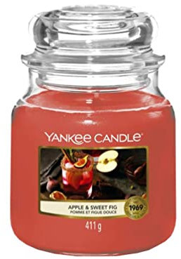 Yankee Candle - Słoik średni APPLE & SWEET FIG - Duftkerze in Glastasse - Kerze - Candle - TOY_FIGURE