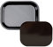 Metal Tray with Soft Magnetic Lid Black Tray with Spill Proof Cover Small Mini Rolling Trays Storage for Home or On-The-Go