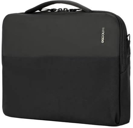 Incase A.R.C. Brief with ReSpun 100% Recycled Polyester – RFID-Blocking Tech, Easy Access, Internal Organization, Zippered Front Slip Pocket, Padded Laptop Compartment for Up to 14” PC/Mac, Black