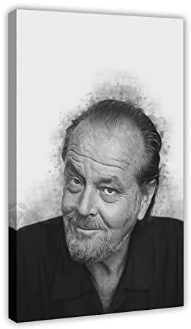 FISH DRAGATE Jack Nicholson 35 Leinwand-Poster, Wandkunst, Dekoration, Bild, Gemälde für Wohnzimmer, Schlafzimmer, Dekoration, Rahmen-Stil, 60 x 90 cm