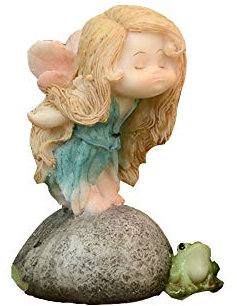 Gemmia Miniatur-Feengarten Frosch Figurine- Freundschaft