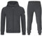 MOOSELINE Herren Jogginganzug Trainingsanzug Sportanzug mit Classic Patch (5XL, Dunkelgrau)