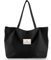 Emma Jonasson Shopper Tasche Damen groß - Tote bag mit Reißverschluss und Innentasche - Aesthetic Tasche - Strandtasche Damen-Shopper Reisetasche gross schwarz