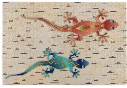 Geckos Druck Puzzle 1000 Teile Holzpuzzle Geschenke Für Erwachsene Familie Hochzeit Abschluss Geschenk Vertikale Version