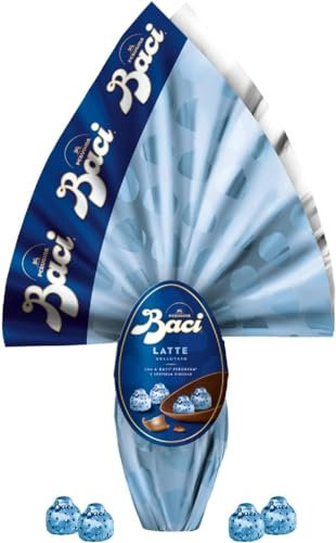 BACI PERUGINA Feines Milchschokoladenei mit Überraschung und 4 Baci Perugina Milch 265 gr+ Italian Gourmet polpa 400g