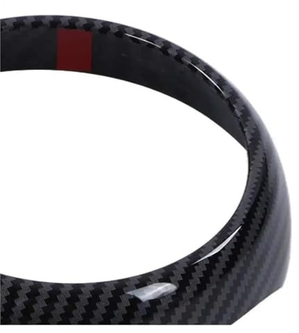 Innenraum im Auto-Styling Auto Klimaanlage Vent Outlet Abdeckung Borte Carbon Faser Stil ABS Für Mini Für Cooper F55 F56 F57 Fließheck 2014-2021 4 Stücke