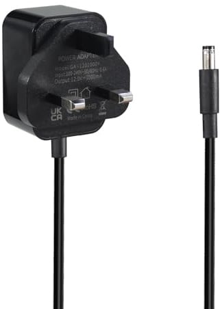 12V 1A Power Adapter, AC 100-240V to 12v DC Power Supply Driver Transformer Universal Power Adapter 5.5mm x 2.5mm Jack for LED Strip Lights, Router, CCTV Camera, Monitor