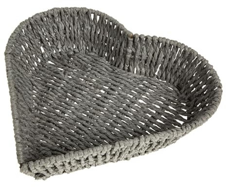 Garneck Herzform Aufbewahrungskorb Für Desktop Obstkorb Aus Hochwertigem Material Kompakte Für Küche Und Wohnzimmer Geeignet Für Snacks Und Kleinigkeiten