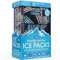 Everlasting Ice RX Wiederverwendbare Kühlakkus für Lunchboxen & Kühler (4er-Pack) flexibel, langlebig, BPA-frei, vielseitiger weicher Eisbeutel für isolierte Taschen, Picknick, Reisen und mehr