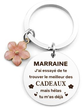 Cadeau Marraine,Cadeau Parrain Marraine Bapteme,Porte Clef Marraine Cadeaux,Cadeau pour Marraine,Cadeau Marraine Noël,Cadeau Parrain Marraine Demande,Cadeau Marraine Personnalisé,Cadeaux Marraine