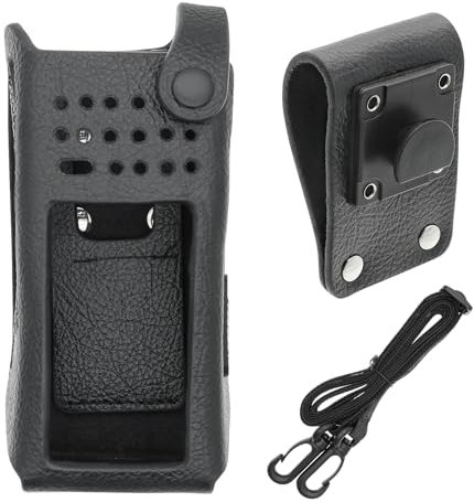 Zwei-Wege-Radio-Fall Ledertasche mit 3 Fest Loop D-Ring für Motorola APX9000, DGP8550E, DP4801ex ATEX, XIR P8608EX, XIR P8668EX, XPR3500, XPR3500e, XPR7350Ex, XPR7550, XPR7550Ex