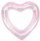 VICASKY 3St Pailletten-Schwimmring Schwimmbecken in Herzform Säuglingsschwimmer schwimmring Kind für Aufblasbarer Herzschwimmer Glitter-Herz-Pool-Float PVC Rose Gold