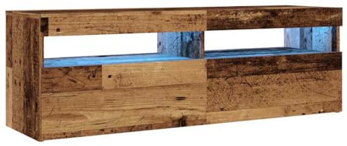 vidaXL TV Schrank mit LED Lowboard Fernsehschrank Fernsehtisch Holzwerkstoff