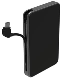 ZAGG mophie Powerstation Plus mini, Power Bank, 5.000mAh mobiles Akku mit USB-C Kabel, Schnellladen für 2 Geräte, für Smartphones, Tablets & andere USB-C Geräte (Schwarz)