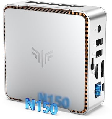NiPoGi Essenx E2 Mini PC Windows 11 Pro,Mini PC Twin Lake-N N150(up to 3.6GHz) 16GB DDR4 512GB M.2 SSD Mini Computer Mini Desktop Computer,4K@60Hz Dual Display, HDMI 2.0, DP, Dual WiFi, VESA Mount