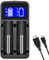 Matbc 2 Bay LCD Universal 18650 Battery Charger for 3.7v rechargeable battery and Ni-MH Ni-CD Rechargeable AA AAA Batteries