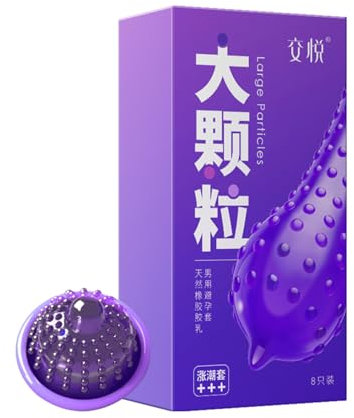 JIAOYUE,Stimulierende Noppen, doppeltes Vergnügen,Geprägte Massage, neue Erfahrung,8er-Pack